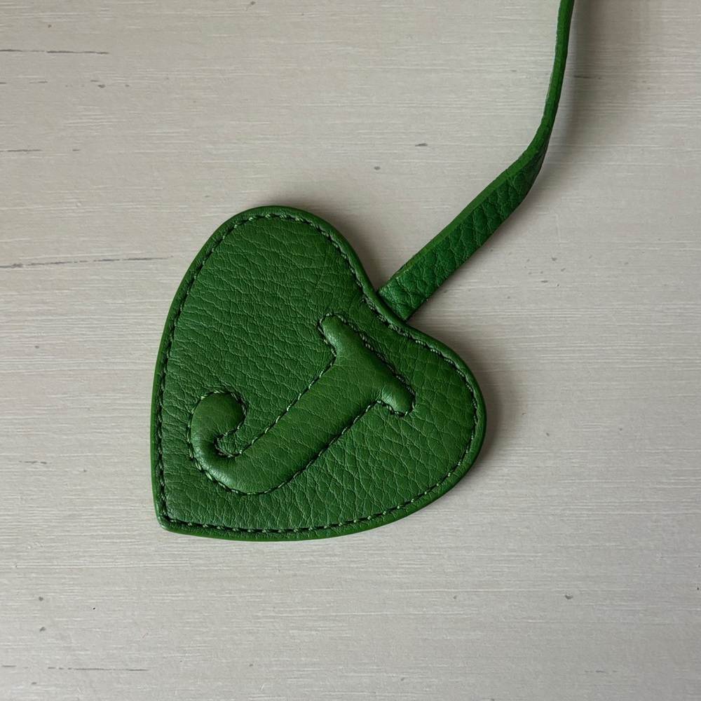 Juicy couture green leather Y2k bag charm